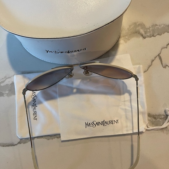 Yves Saint Laurent Vintage Sunglasses | Gold - Picture 3 of 4